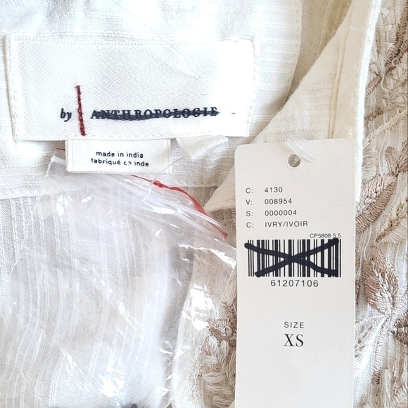New Anthropologie Viveka Embroidered Lace Floral Ivory Mini Dress NWT Size XS - Picture 16 of 17